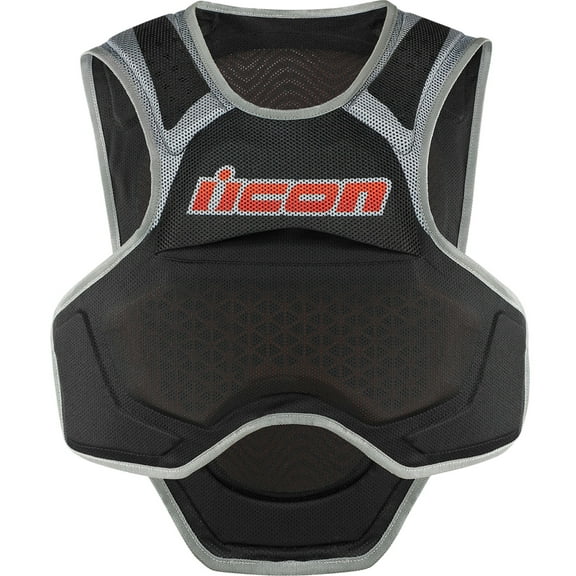 Icon Field Armor Megabolt Softcore Vest Black/Gray MD/LG