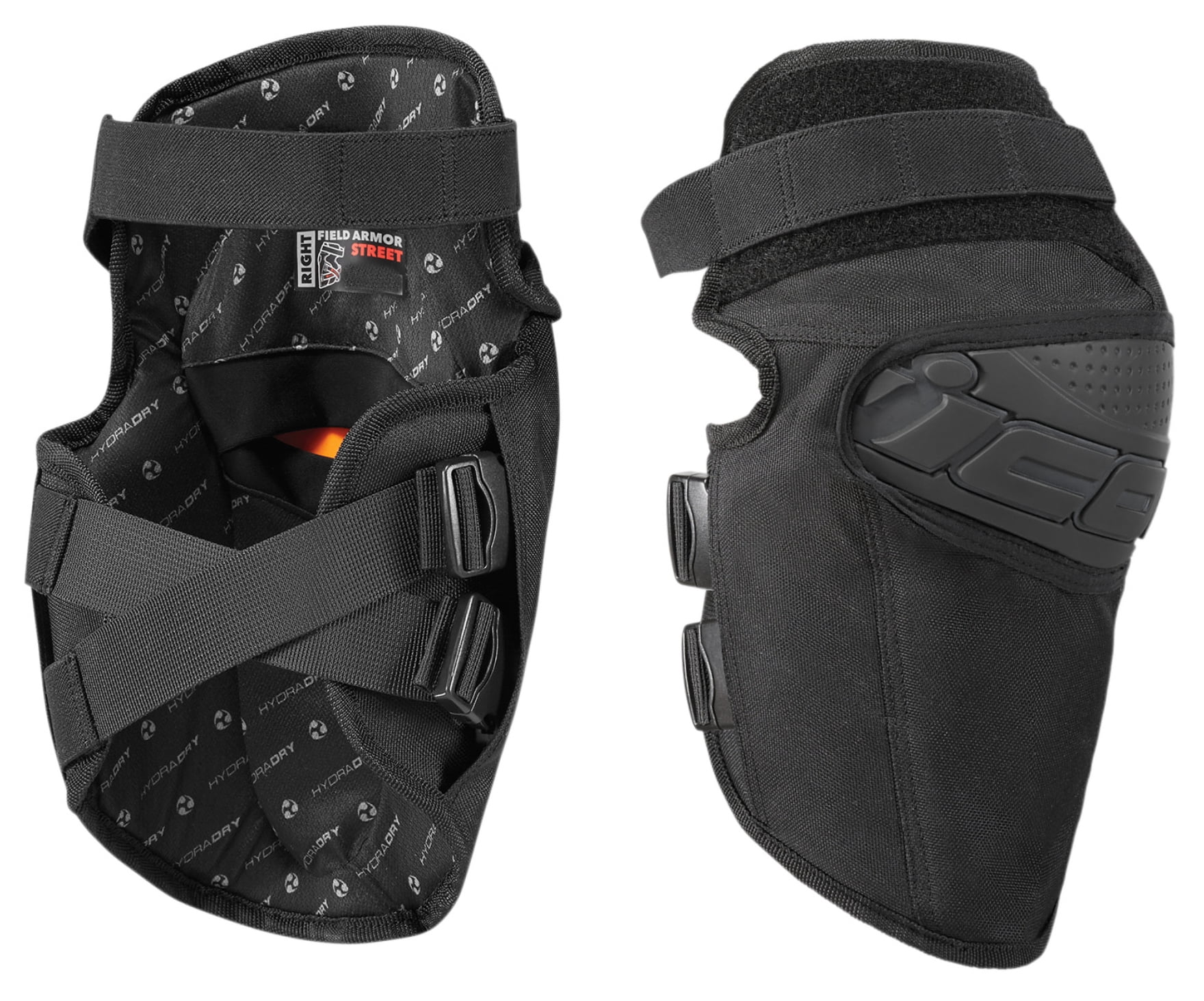 Icon Field Armor Motorcycle Knee Pads Black SM/MD