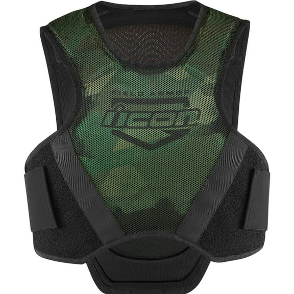 Icon Field Armor Softcore Protective Vest Green Camo SM