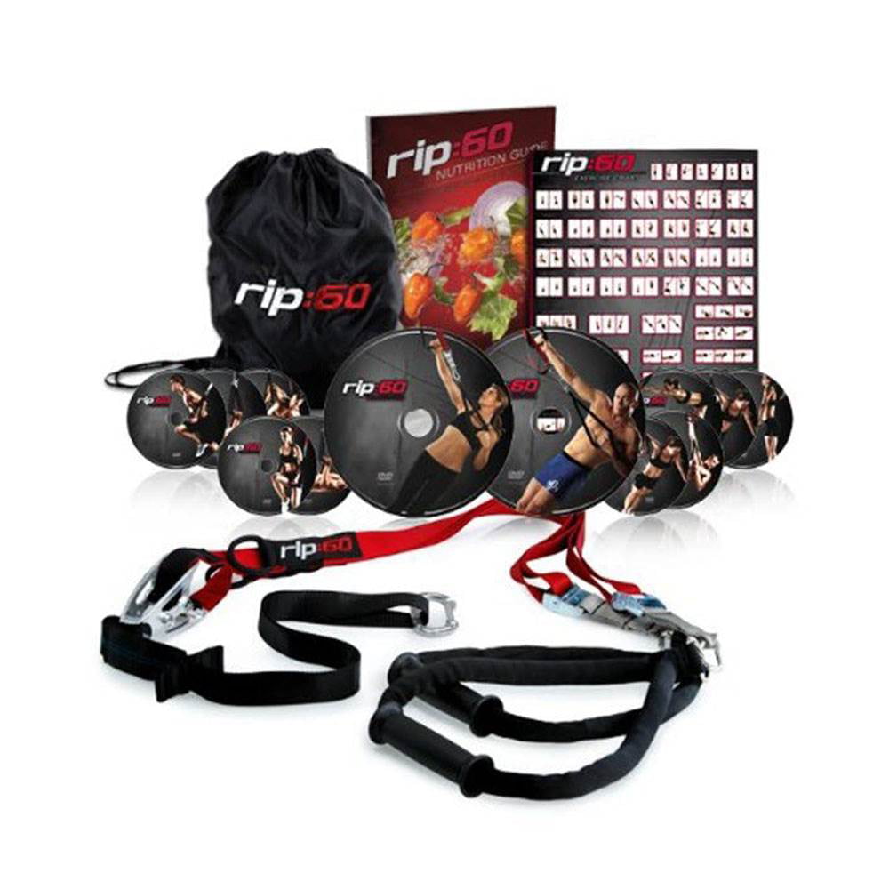 RIP 60 Unisex Adult RIP6011 Suspension Trainer With 8 Dvd Workout