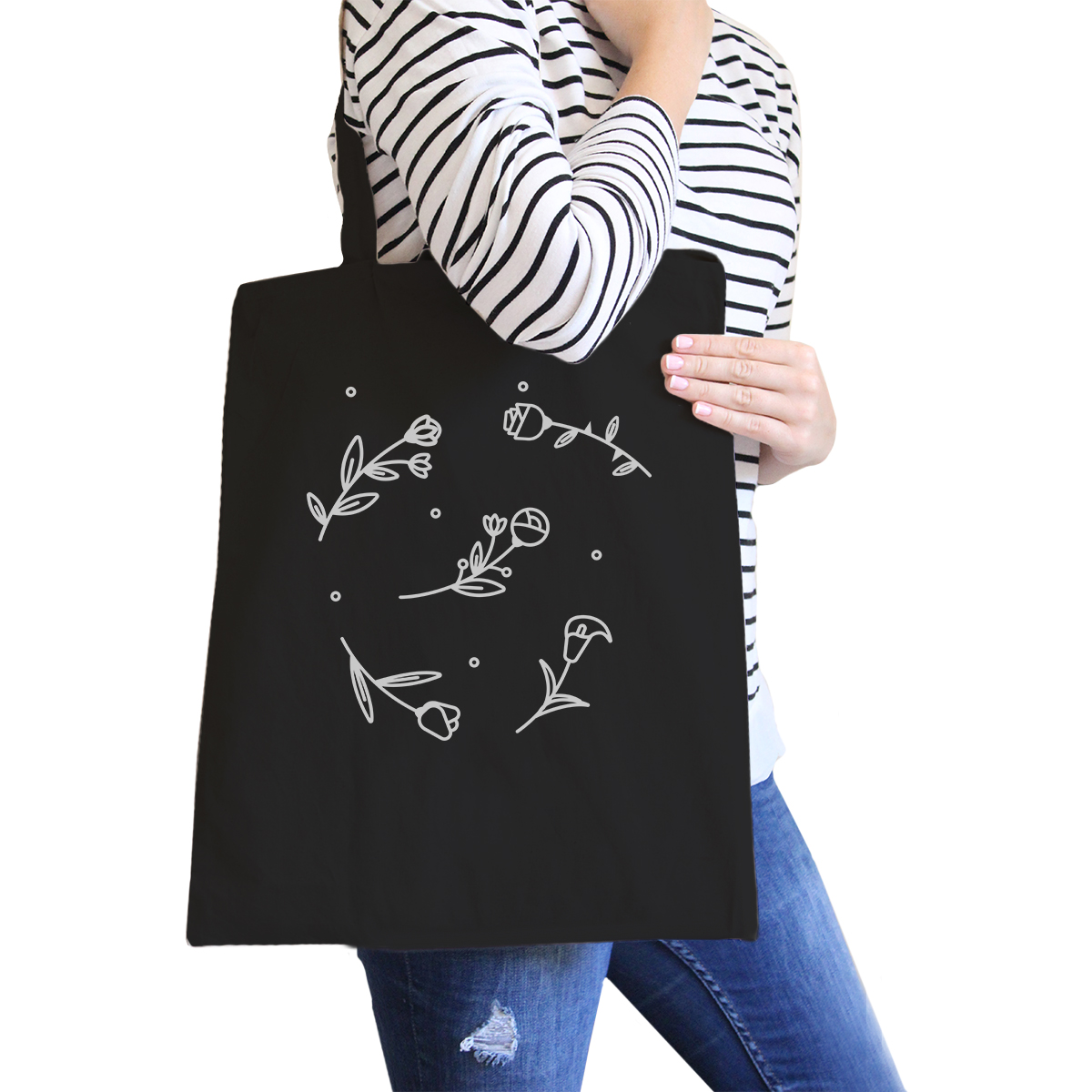 Letter Printed Casual Canvas Shopping Bag/tote Bag, Teacher Tote Bag