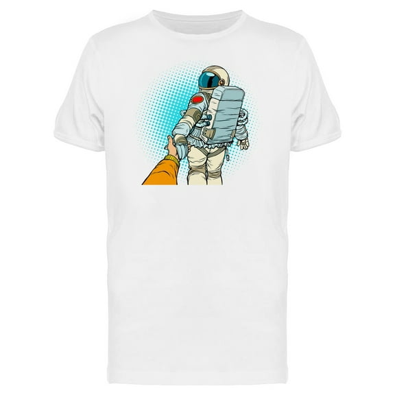 Icon Follow Me Astronaut Woman T-Shirt Men -Image by Shutterstock, Male XX-Large