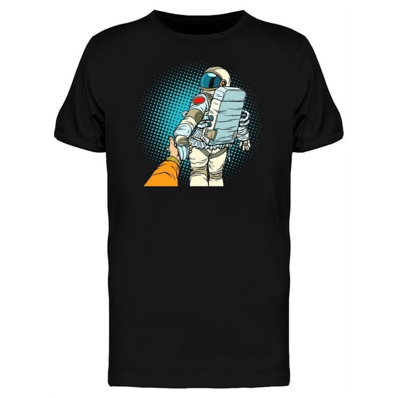 Icon Follow Me Astronaut Woman T-Shirt Men -Image by Shutterstock, Male x-Large
