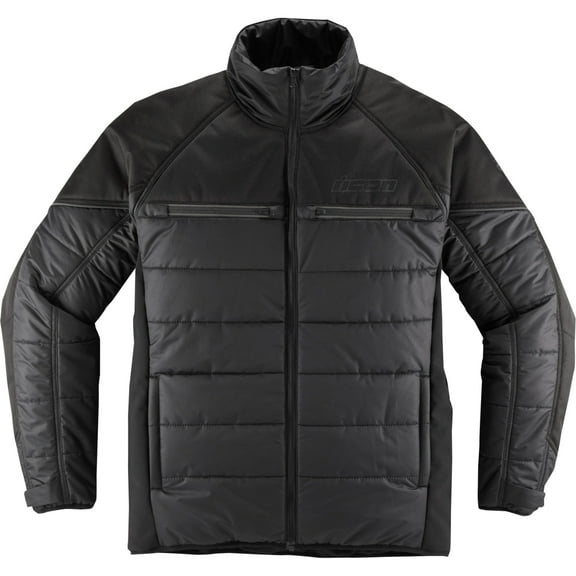 Icon Ghost Mens Puffer Jacket Black/Charcoal LG