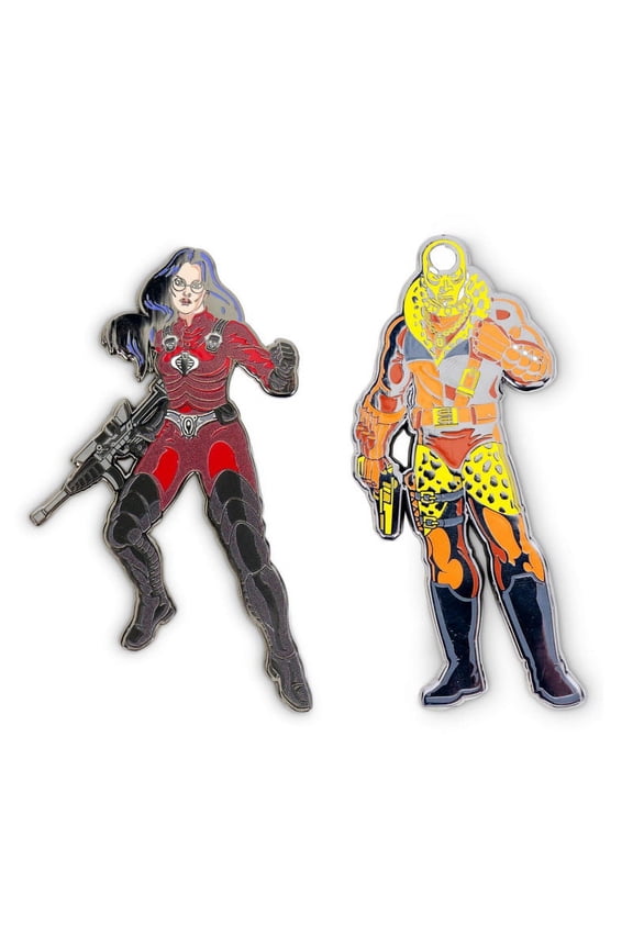 ICH-219201-C GI Joe Destro & Crimson Baroness Enamel Pin Set | SDCC 2021 Previews Exclusive