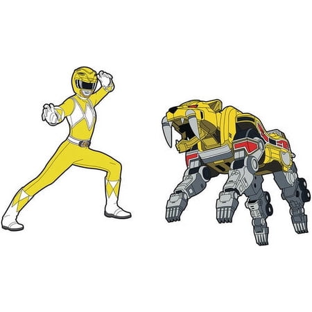 Icon Heroes - Power Rangers Yellow Ranger X Sabertooth Tiger Zord Pin Set [APPAREL] Pin, Collectible