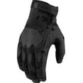 thumbnail image 1 of Icon Hooligan CE Mens Textile Motorcycle Gloves Dark Camo XL, 1 of 2