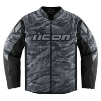 Icon Hooligan CE Tigers Blood Mens Motorcycle Jacket Gray MD