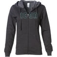 thumbnail image 1 of Icon Kat Stevens Womens Zip Up Hoody Charcoal XS, 1 of 1