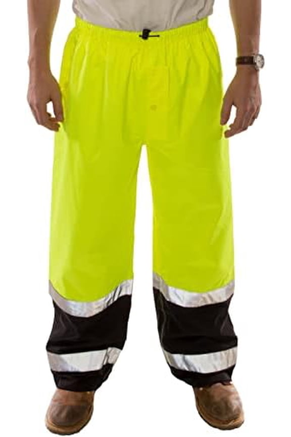 Icon LTE P27122 High Visibility Pants, Small, Fluorescent Yellow-Green/Black$$Tools & Hardware Other