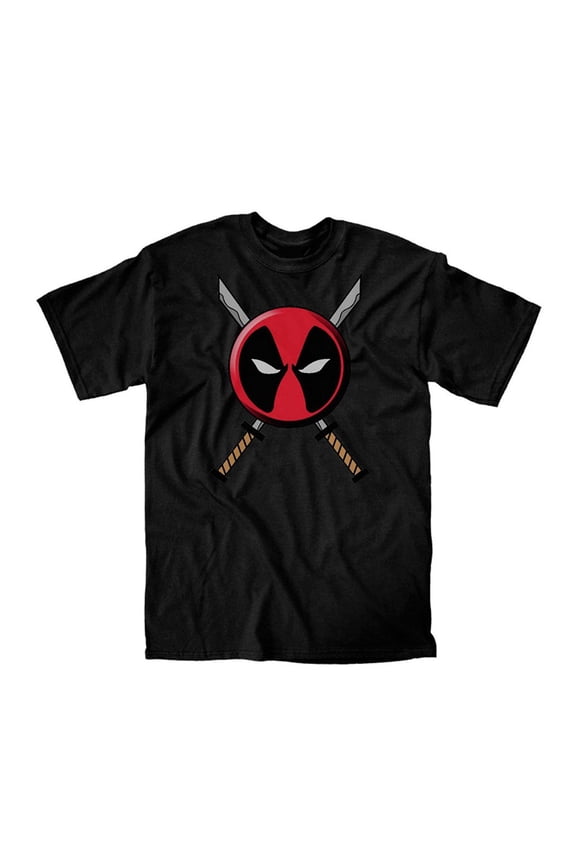 Icon Logo and Swords Black T-shirt