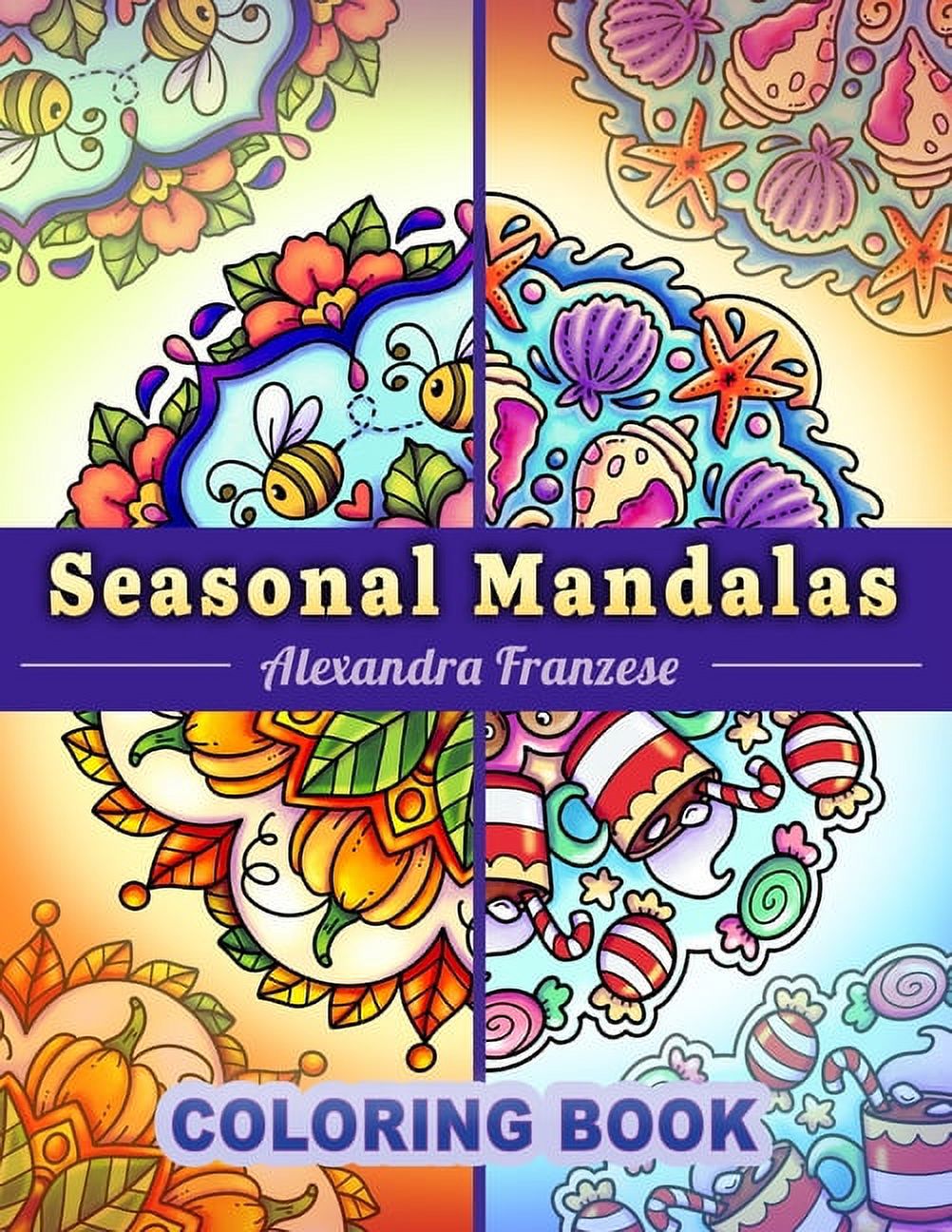Icon Mandala Coloring Books: Seasonal Mandalas Coloring Book: Four ...
