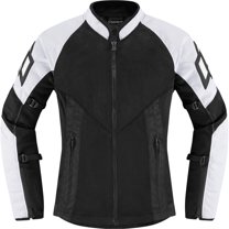 Icon Mesh AF CE Womens Textile Motorcycle Jacket White XL