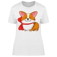 thumbnail image 1 of Icon Of A Smiling Corgi T-Shirt Women -Image by Shutterstock, Female Medium, 1 of 2