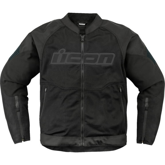 Icon Overlord 3 Mesh CE Mens Motorcycle Jacket Black SM