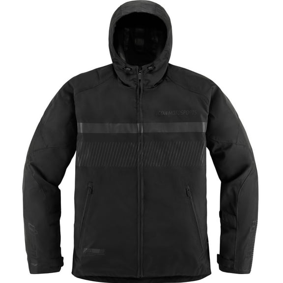 Icon PDX3 CE Mens Textile Motorcycle Jacket Black MD