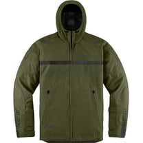 Icon PDX3 CE Mens Textile Motorcycle Jacket Olive LG