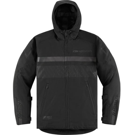 Icon PDX3 CE Womens Textile Motorcycle Jacket Black XXL