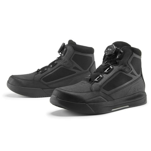 Icon Patrol 3 CE Mens Waterproof Motorcycle Boots Black 13 USA