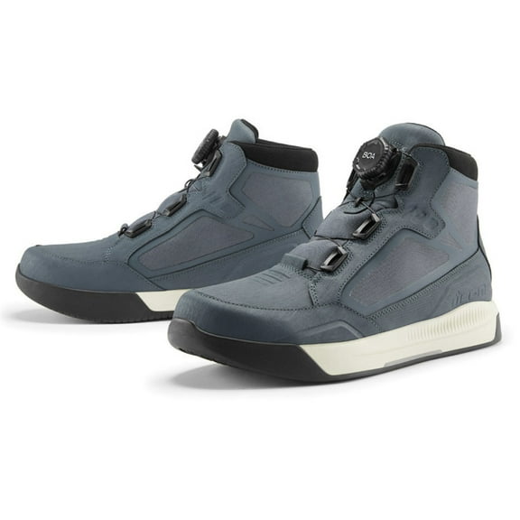 Icon Patrol 3 CE Mens Waterproof Motorcycle Boots Gray 11 USA