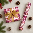 thumbnail image 1 of Icon Pattern Christmas Wrapping Paper Rolls, Icon Pattern Holiday Gift Wrapping Paper Merry Christmas, 1 of 7