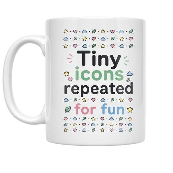 Icon Pattern Play Design - Fun Pattern Lover - 11 oz Ceramic Coffee Mug