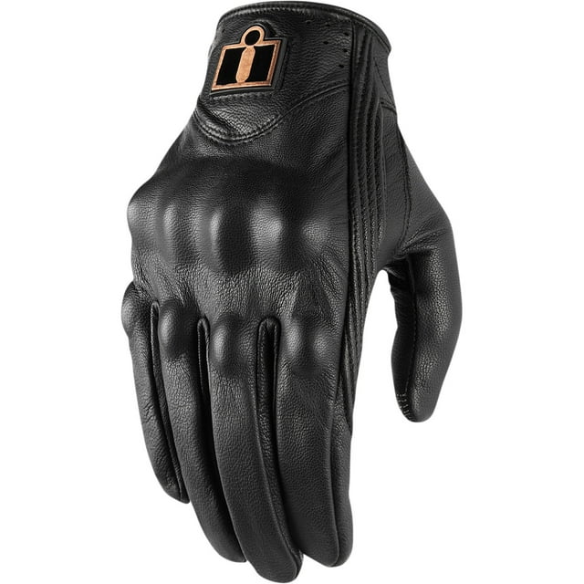 Icon Pursuit Classic Womens Motorcycle Gloves Black XL
