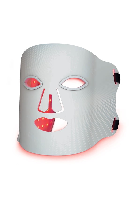 Icon by Tzumi LED Face Mask, Red Light Therapy Facial Mask with 7 LED Color Spectrum, USB-C Rechargeable
