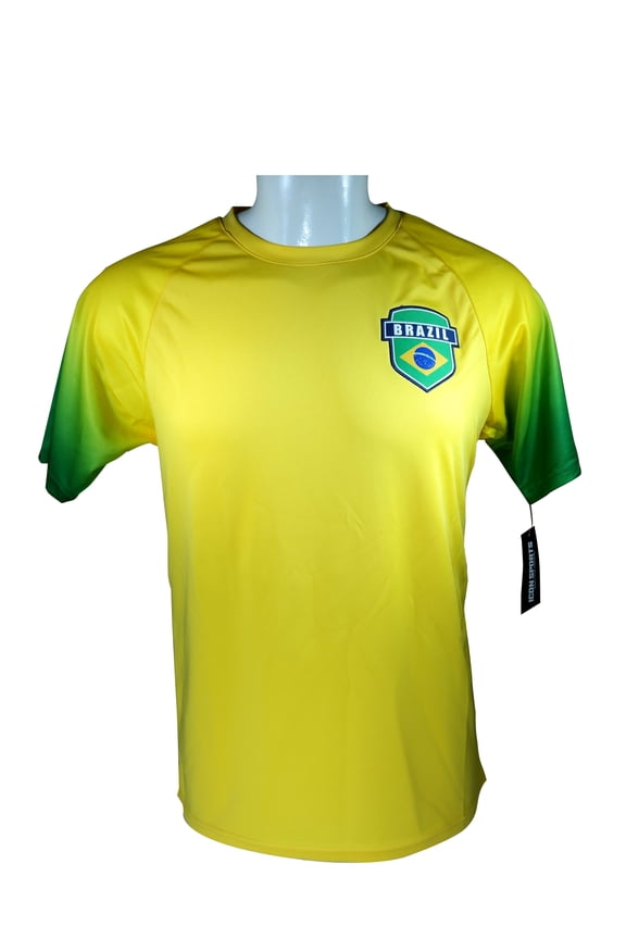 Icon Sport Group Brazil Soccer World Cup Adult Soccer Fan Jersey -P009 L