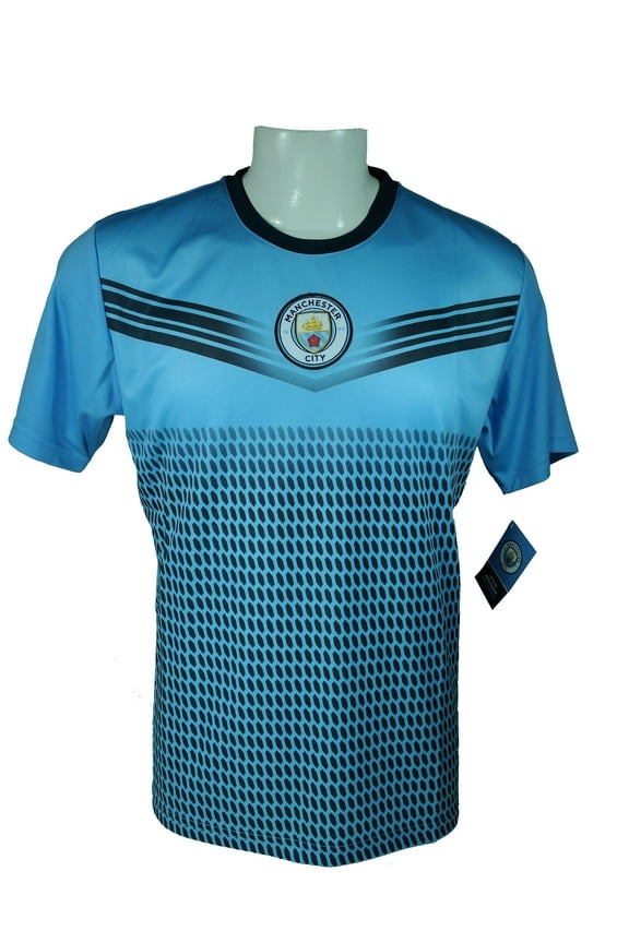 Icon Sport Group Manchester City F.C. Soccer Adult Soccer Poly Jersey -J016 Medium
