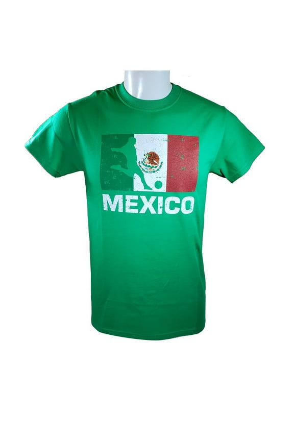 Icon Sport Group Mexico Soccer World Cup Adult Soccer Cotton Tee -001 S
