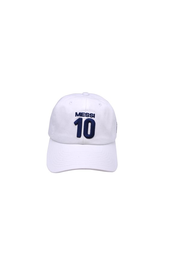 AFA Argentine Football Association Club Embroidered Logo 6 Panel Cap - White with Navy Logo