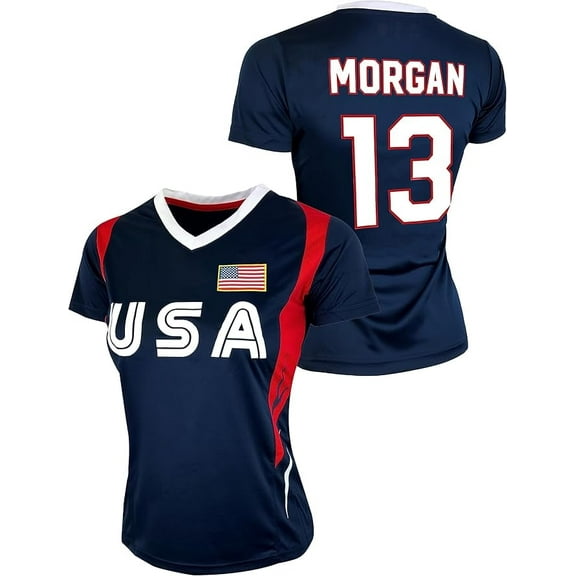 Icon Sports Alex Morgan Women's USA Soccer Jersey Official Licensed Adult Large