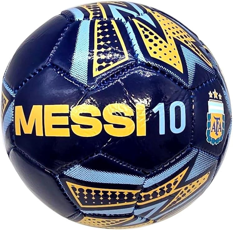 Icon Sports Argentina National Football Team (AFA) Size 2 Soccer Ball Licensed Ball Number 10 - Navy