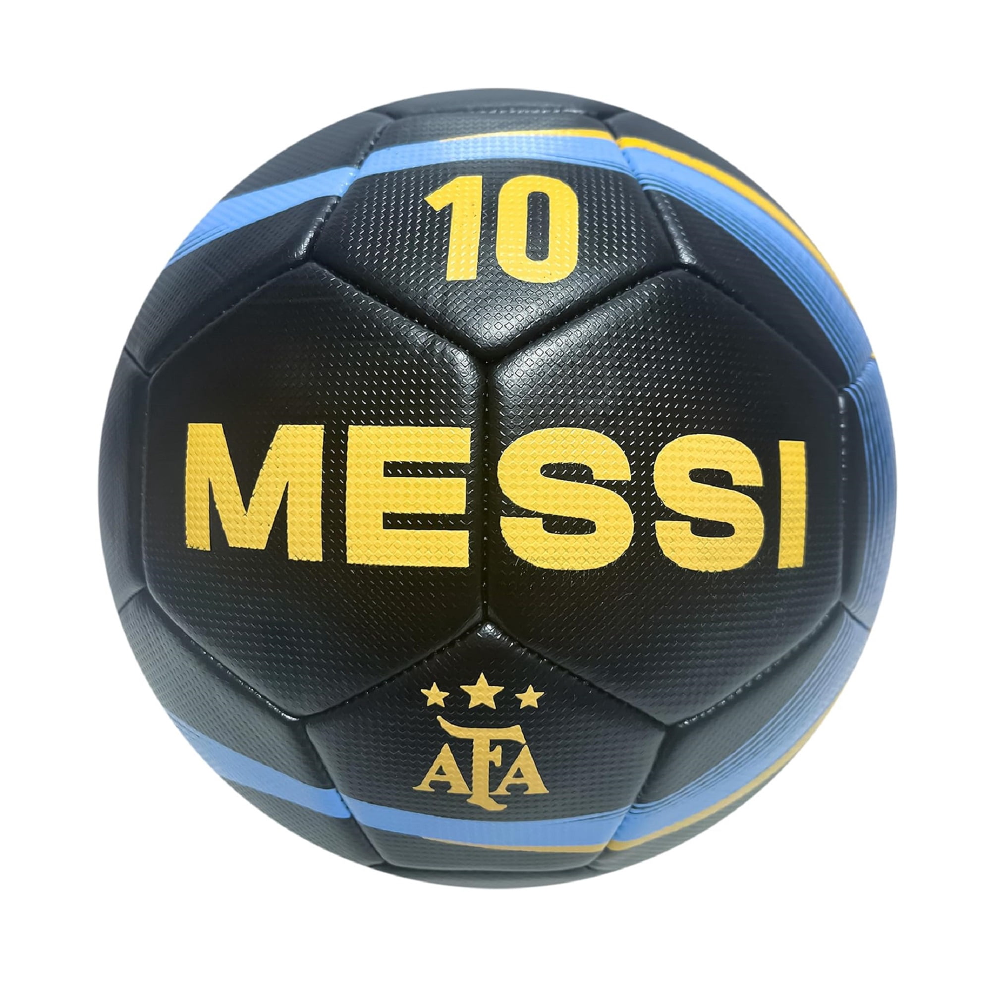 Icon Sports Argentina National Football Team Size 5 Soccer Ball Officially Licensed - AFA, Player 10, Black