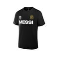 thumbnail image 1 of Icon Sports Argentina Player 10 Official Licensed Cotton T-Shirt Soccer Tee Top - Black, Medium [Add Custom Name/Number], 1 of 5