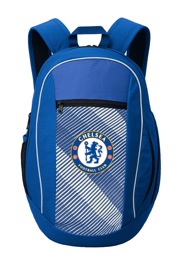 Chelsea FC Backpack with Ball Compartment  Official Licensed Blue Bag