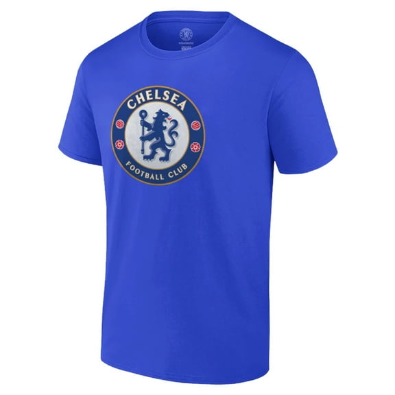 Icon Sports Chelsea FC Official Licensed Adult Logo Cotton T-Shirt - Royal Blue, Small