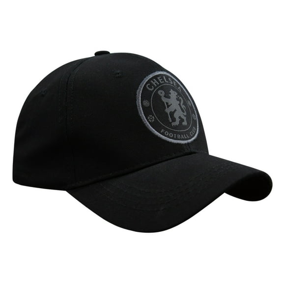 Icon Sports Chelsea FC Soccer Club Embroidered Logo 6 Panel Cap - Black