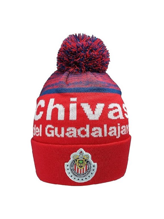 Chivas Adult Unisex Pom Pom Winter Soccer Beanie 5