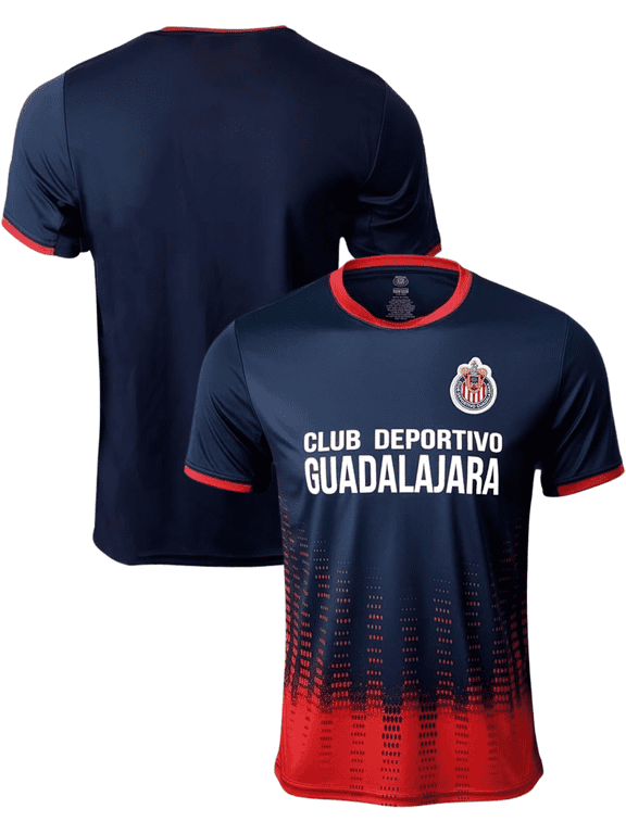 Chivas Guadalajara Jersey, Navy/Red, 100% Poly, Men's S-XXL