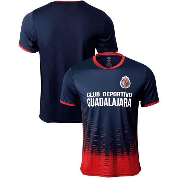 Icon Sports Chivas Guadalajara Jersey, Navy/Red, 100% Poly, Men's S-XXL
