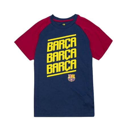 Icon Sports Compatible with FC Barcelona Soccer Poly Youth Soccer Jersey - YM