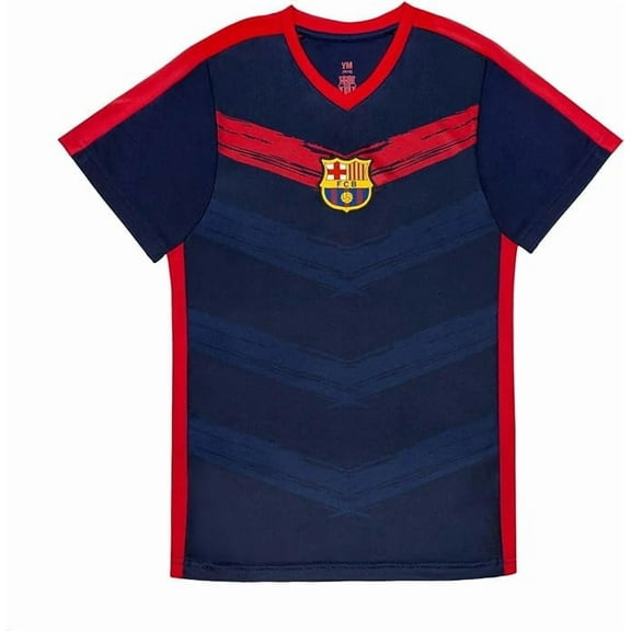 Icon Sports Compatible with FC Barcelona Soccer Poly Youth Soccer Jersey - YXL