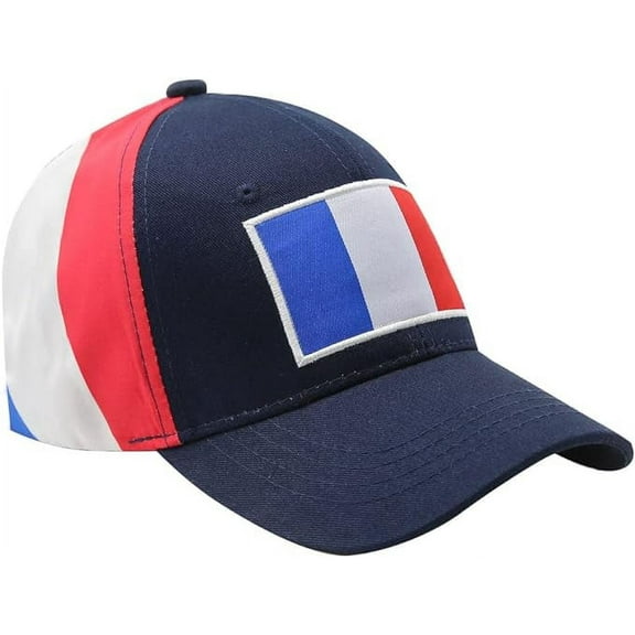 Icon Sports Group Soccer Dad Cap Side Flag [France, Navy]