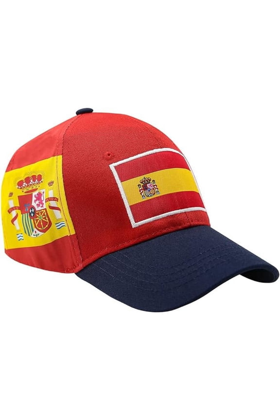 Group Soccer Dad Cap Side Flag [Spain, Red]