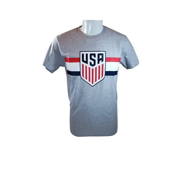 Icon Sports Group U.S.Soccer Men's Soccer Cotton T-Shirt -Grey - Medium