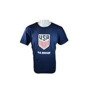 Icon Sports Group U.S.Soccer Men's Soccer Cotton T-Shirt -Navy  - Extra Large