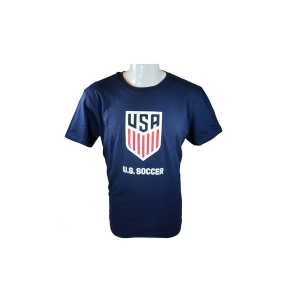 Icon Sports Group U.S.Soccer Men's Soccer Cotton T-Shirt -Navy  - Large