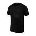 thumbnail image 1 of Icon Sports International Club Blackout Unisex Adult Cotton Shirt (Black Logo Print on Black) - [US Soccer, X-Large] - Custom Name/Number, 1 of 4